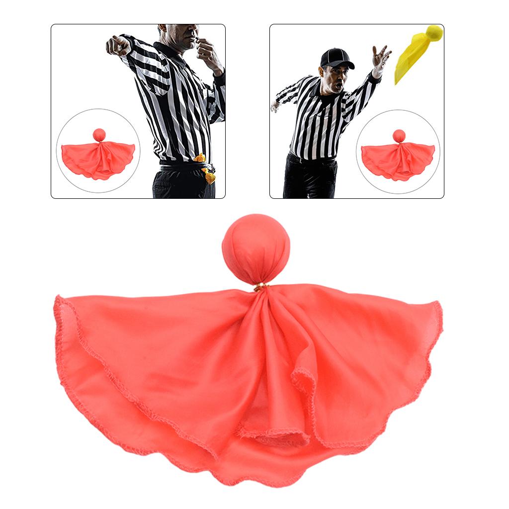 6 Pieces Penalty Flag Sports Fan Challenge Flags Football Party Accessory Red