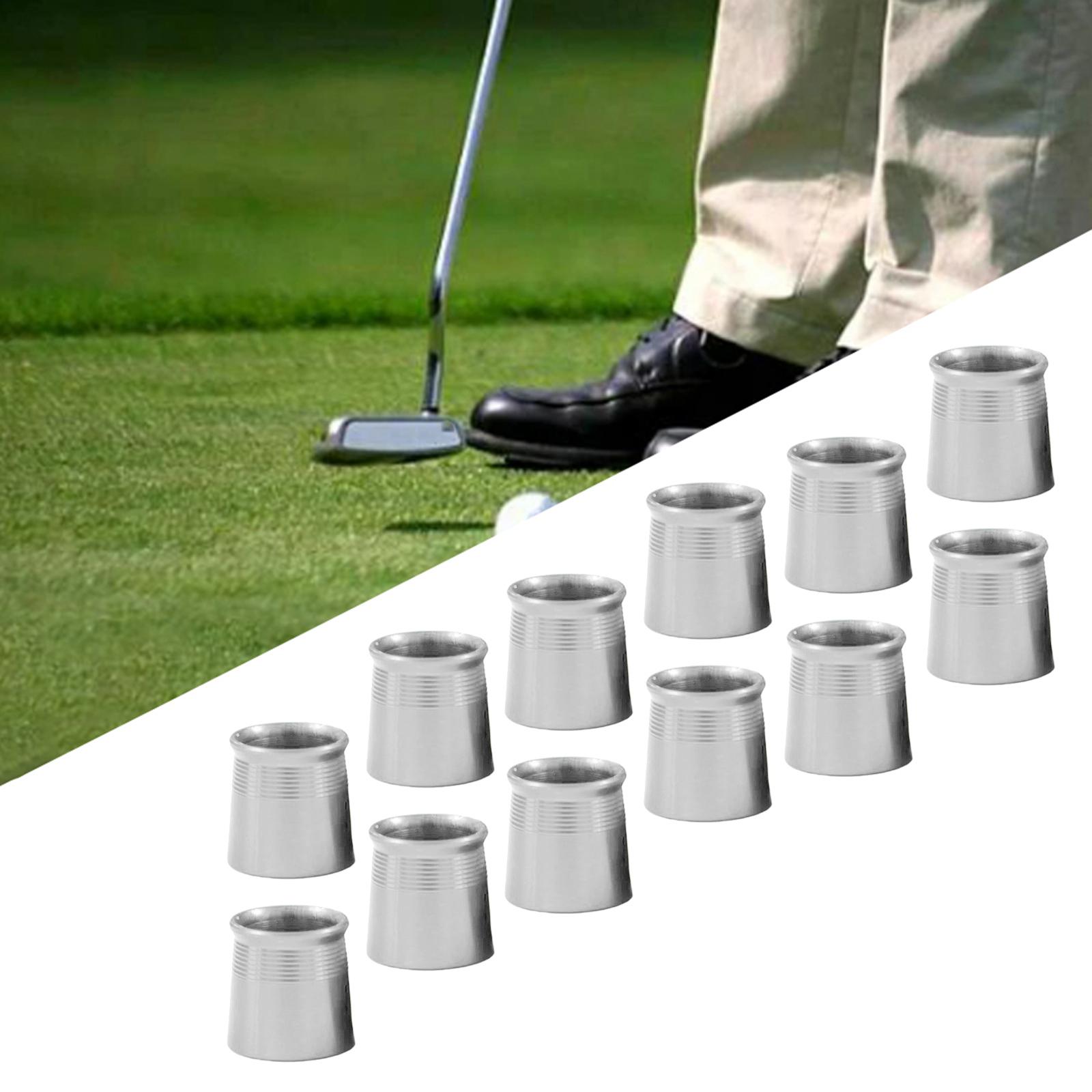 12Pcs Golf Wood Ferrules .335 Driver Fairway Wood Shaft Golf Supplies Silver