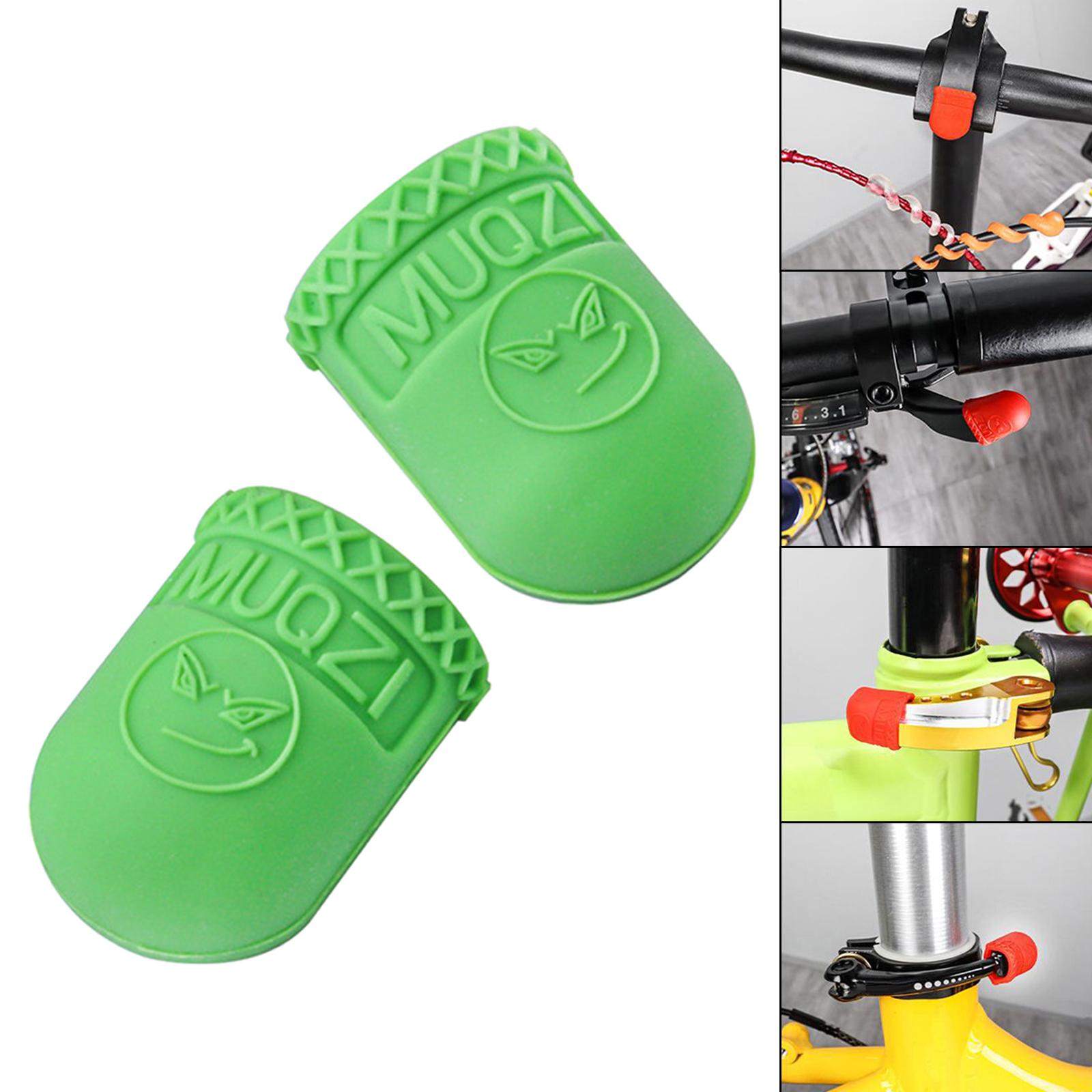 1 Pair Unisex Bicycle Brake Lever Cover Road Bike Protectors Green