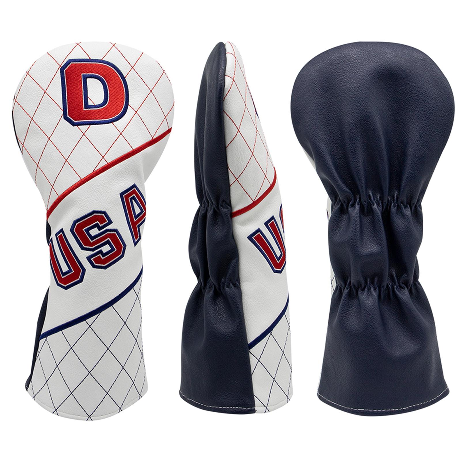 Club Head Covers USA Fashion Premium Lightweight for Sports Travel Men Women D W H Set 
