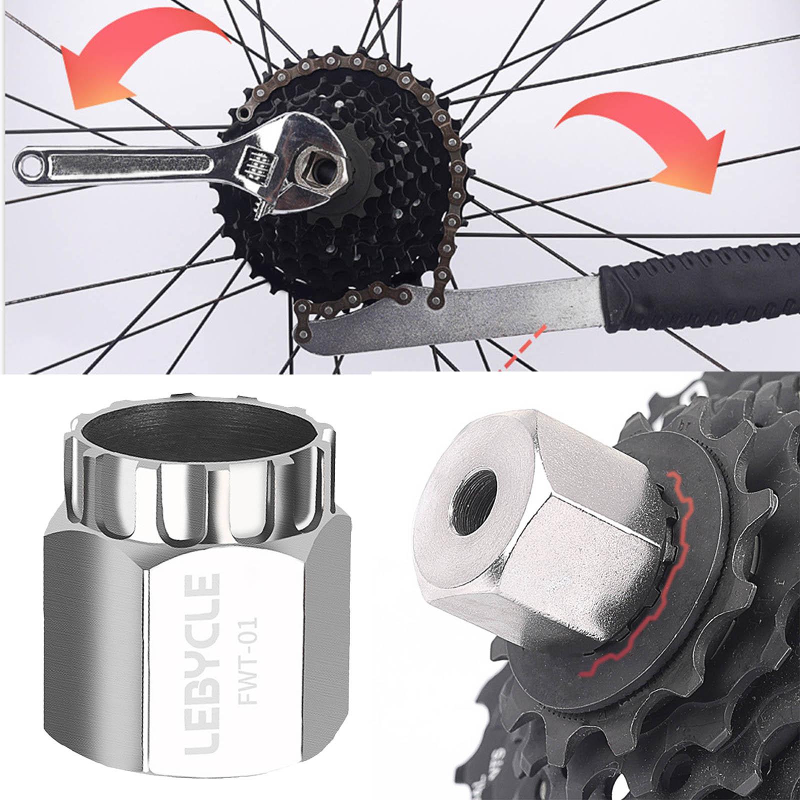 Bike Cassette Lockring Tools Flywheel Removal Tool Bicycle Freewheel Remover