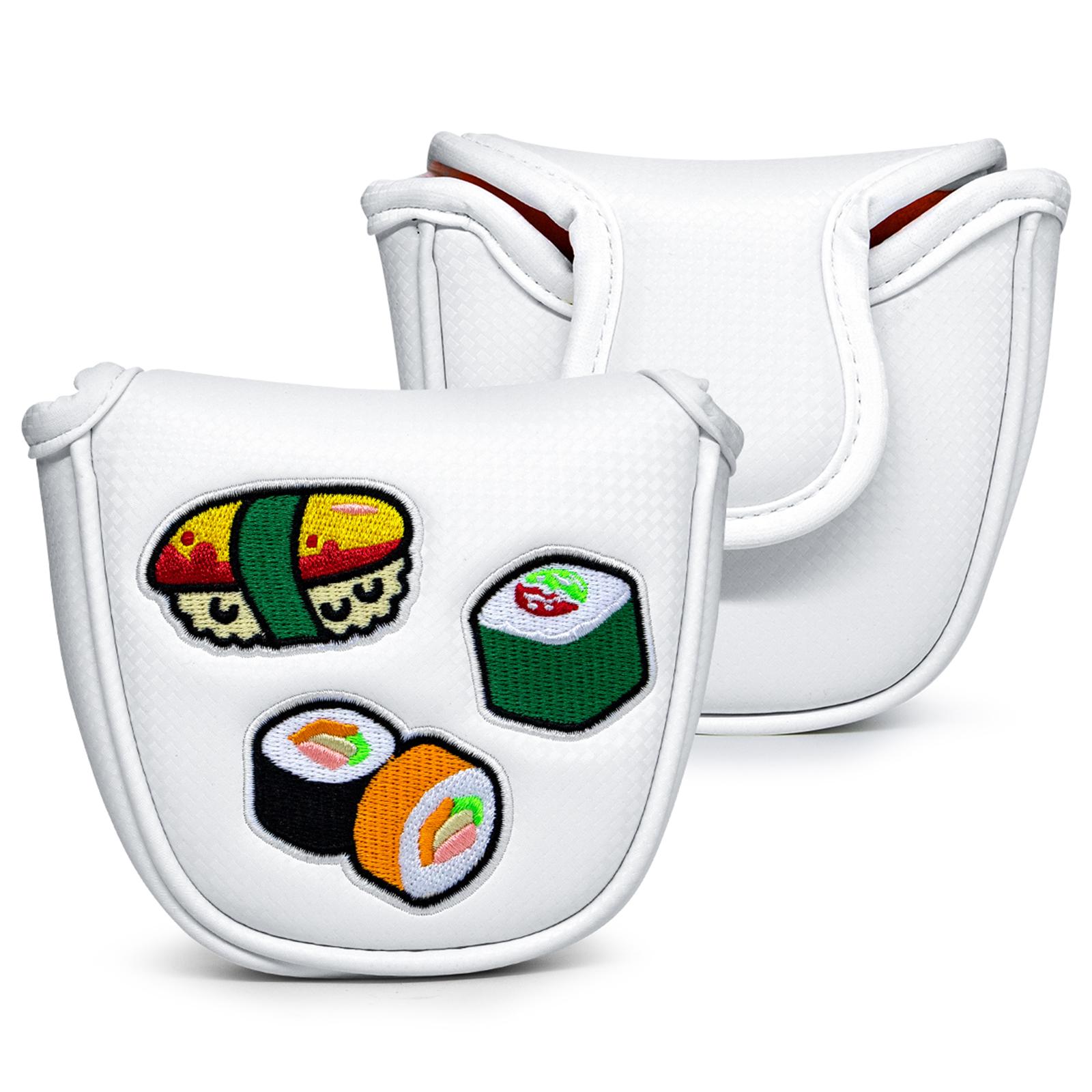 Leather Golf Center Shaft Putter Cover Golf Club Headcover Protection Guard