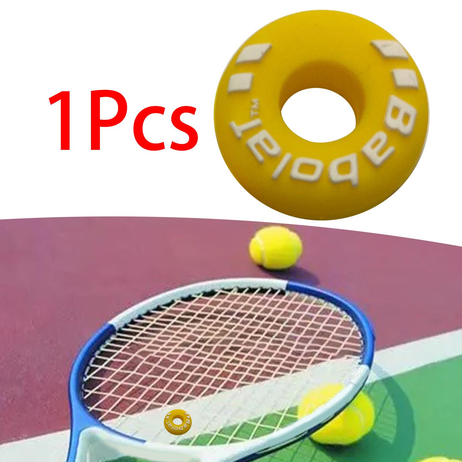 Tennis Racket Vibration Dampener Players for Keeping Stability Outdoor Yellow 