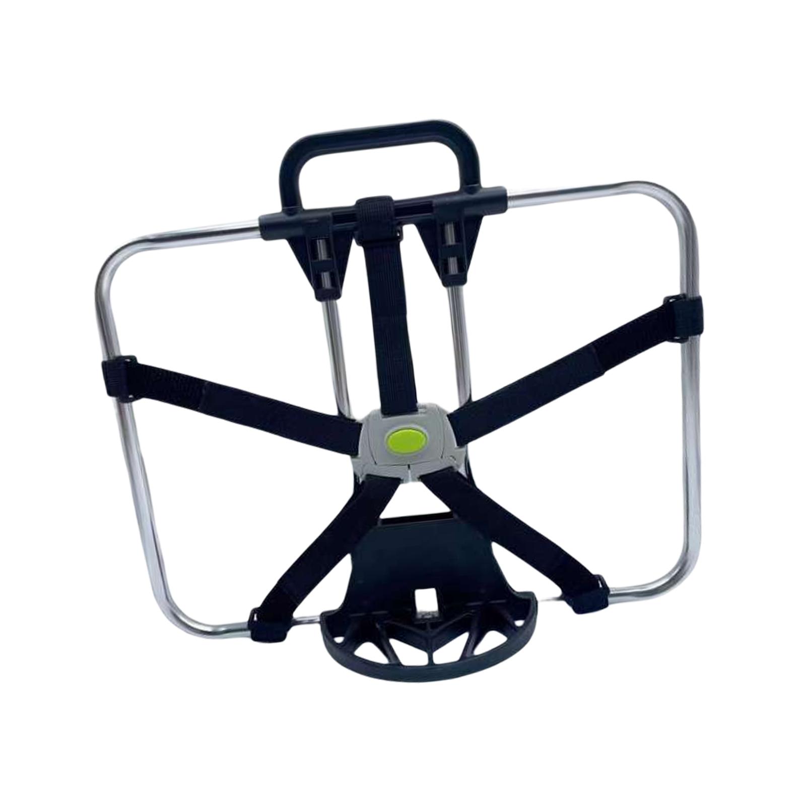 Folding Bike Carrier Bracket Front Carrier Frame Lightweight Stand Cycling green 40x30cm