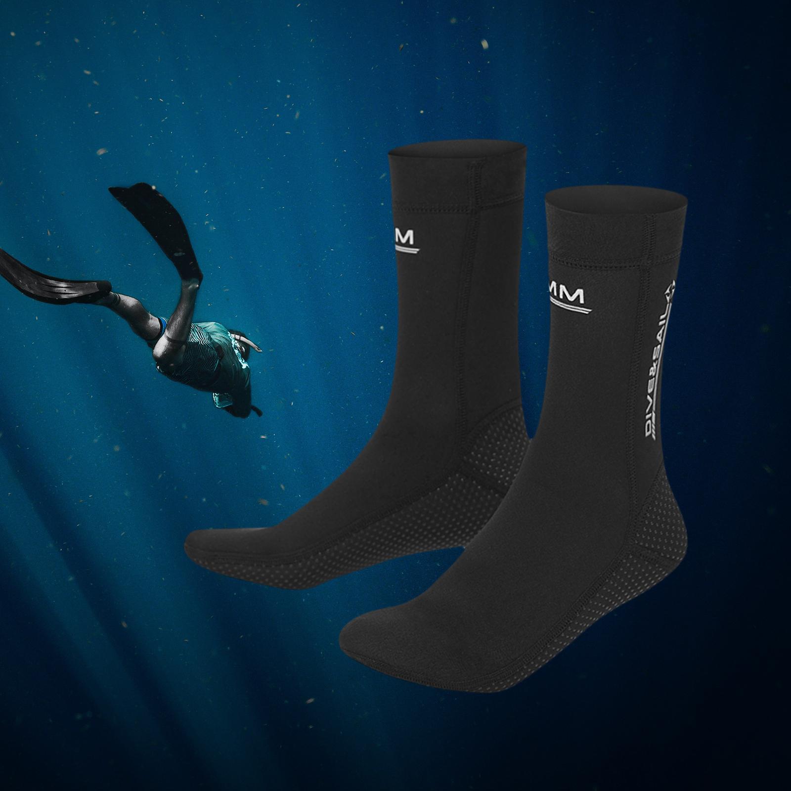 Diving Socks Non Slip Thermal for Surfing Swimming Men M