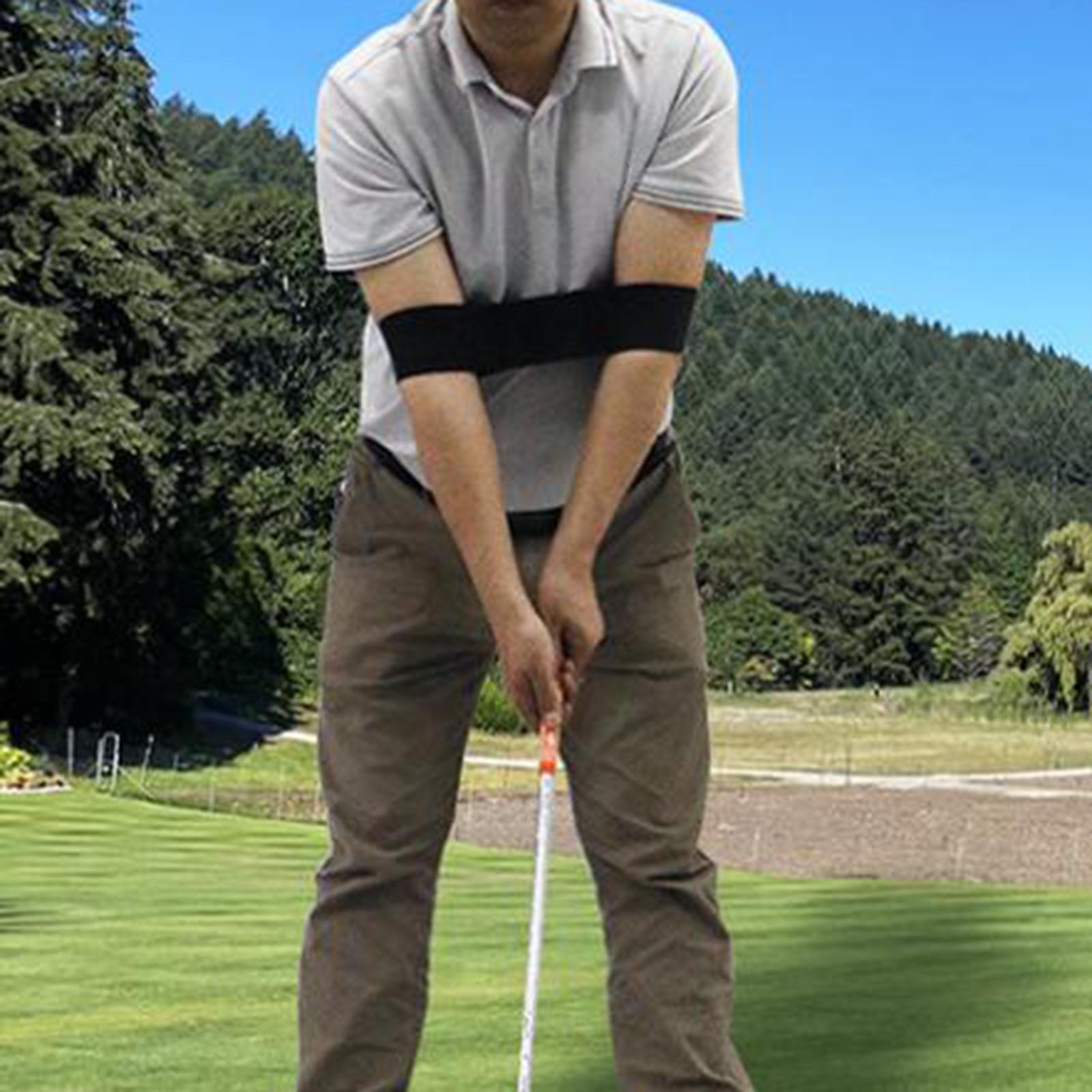 Golf Swing Training Aid Golfer Practice Swing Gesture Correcting Arm Band