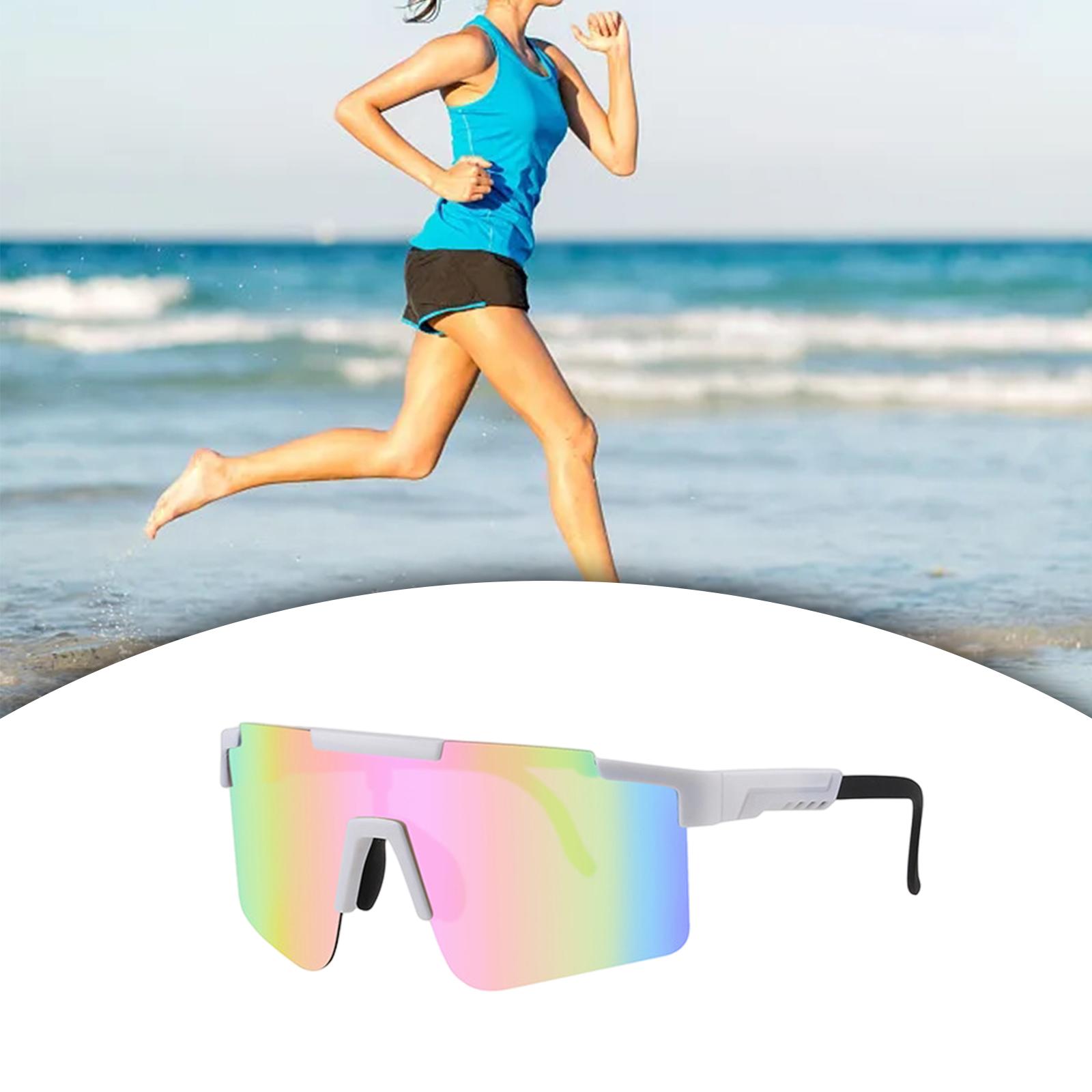 Polarized Sunglasses for Men and Women Cycling Sunglasses for Running Biking White Frame
