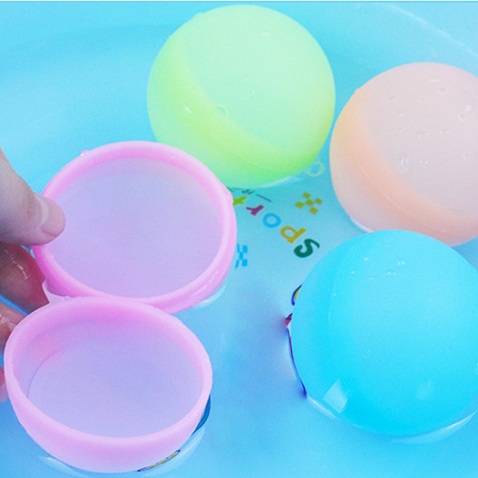 Reusable Water Balloons Soft Water Splashing Ball for Girls Boys Kids Adults Pink