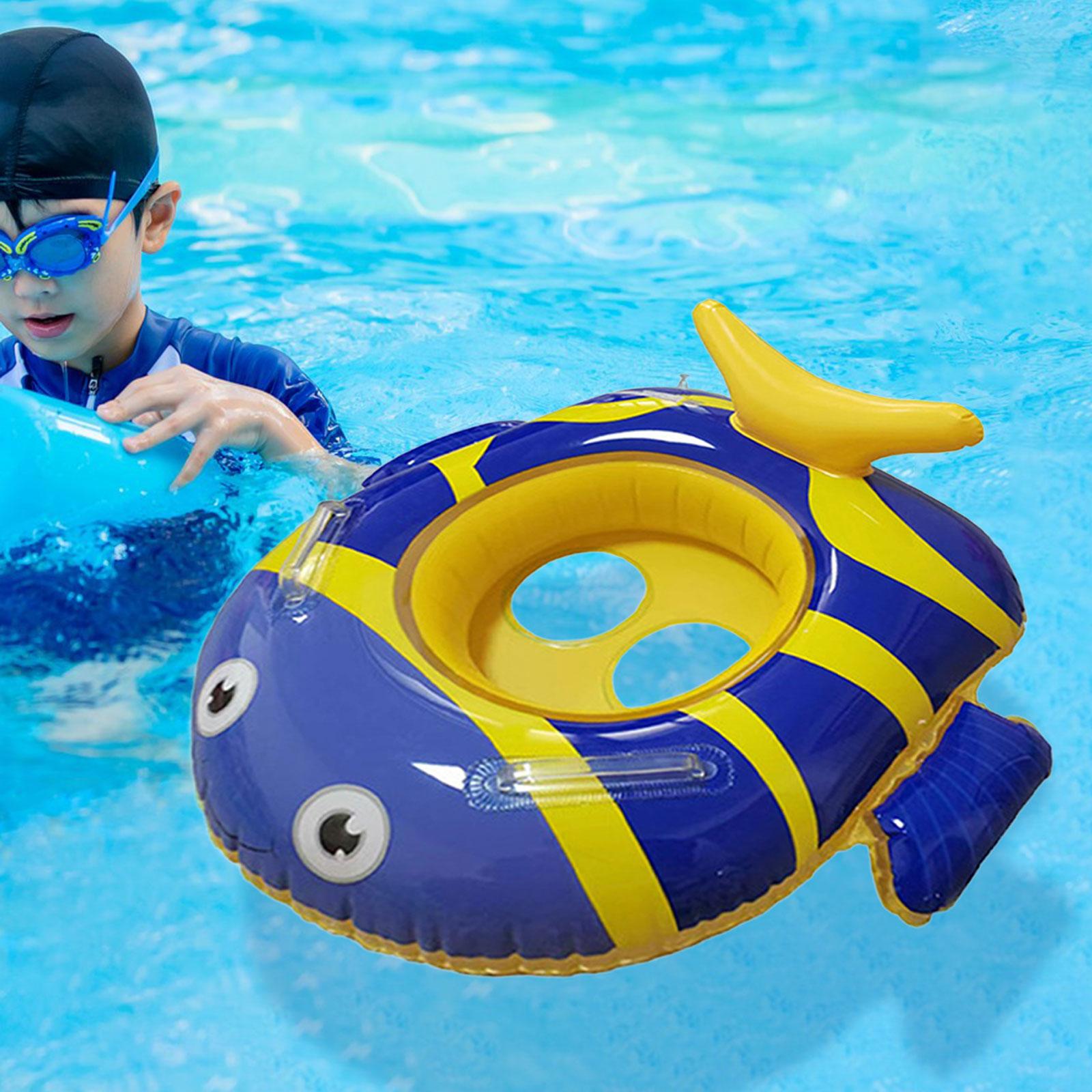 Kids Swimming Pool Floats Inflatable Pool Rings for Kids for Girls Boys Child Dark Blue