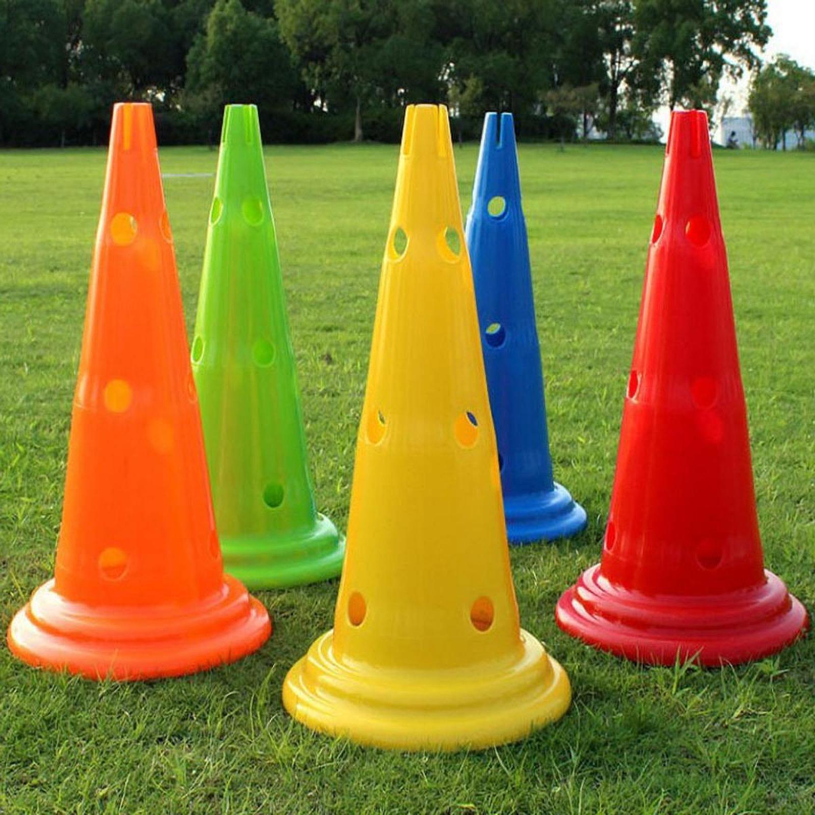 6 Pieces Training Cones Orange for Speed Training Basketball Obstacle Course