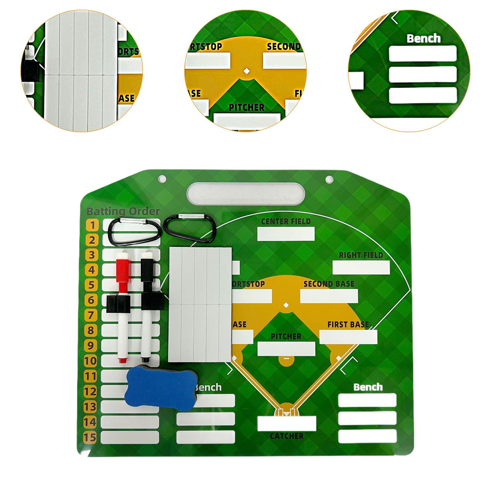 Baseball Coaching Board Softball Clipboard Referee Double Sided for Training