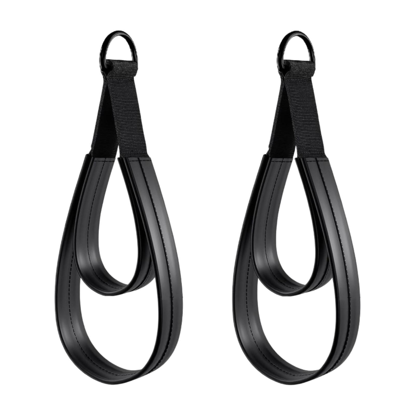 Yoga D Rings Straps Black