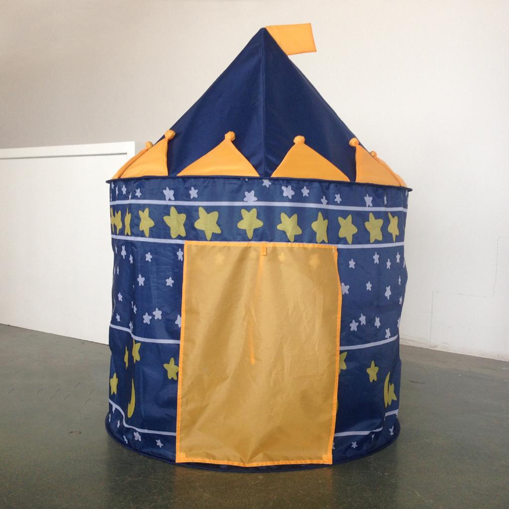 Childrens Pop-Up Castle Princess Play Tent PlayHouse Indoor Outdoor Boy Blue
