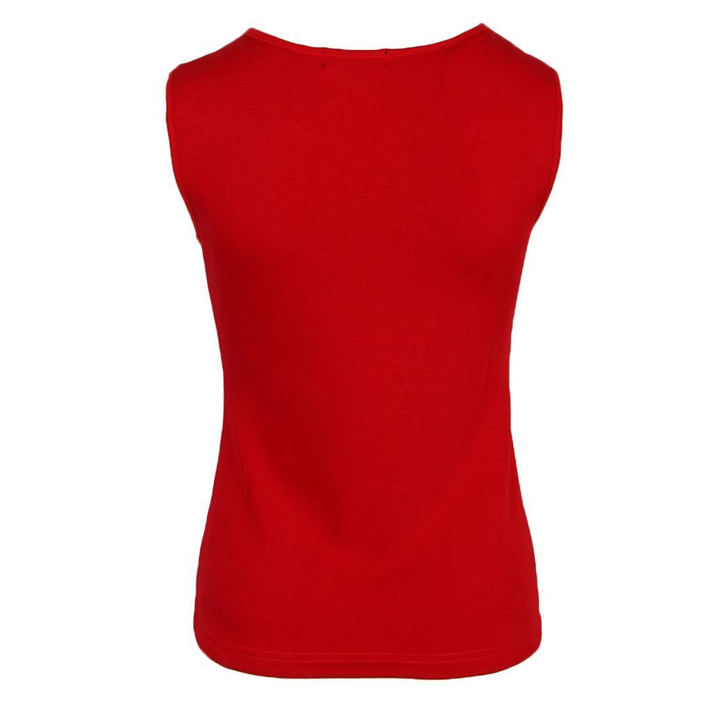 Ladies Women Winter Fleece Thermal Underwear Sleeveless Purple Red Vest ...