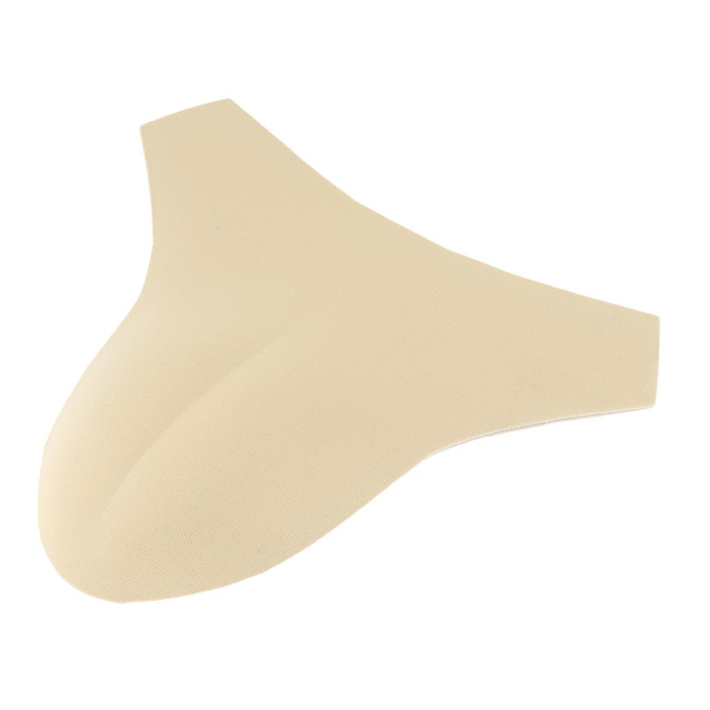 Mens Crossdresser Fake Underwear Panty Shaping Removable Inside Pad Beige B