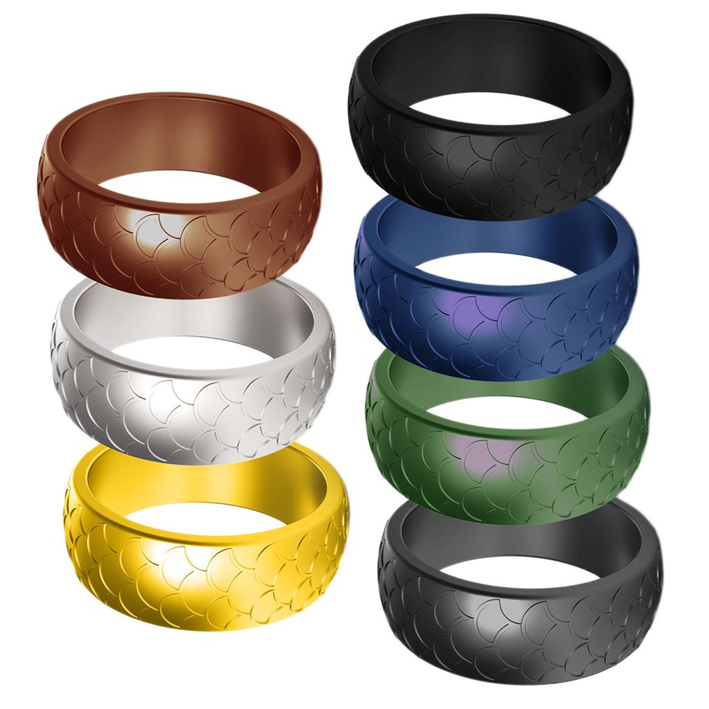 7 Colors Silicone Wedding Finger Rings Women Men Sports Rubber Ring   56052063 2 Image 