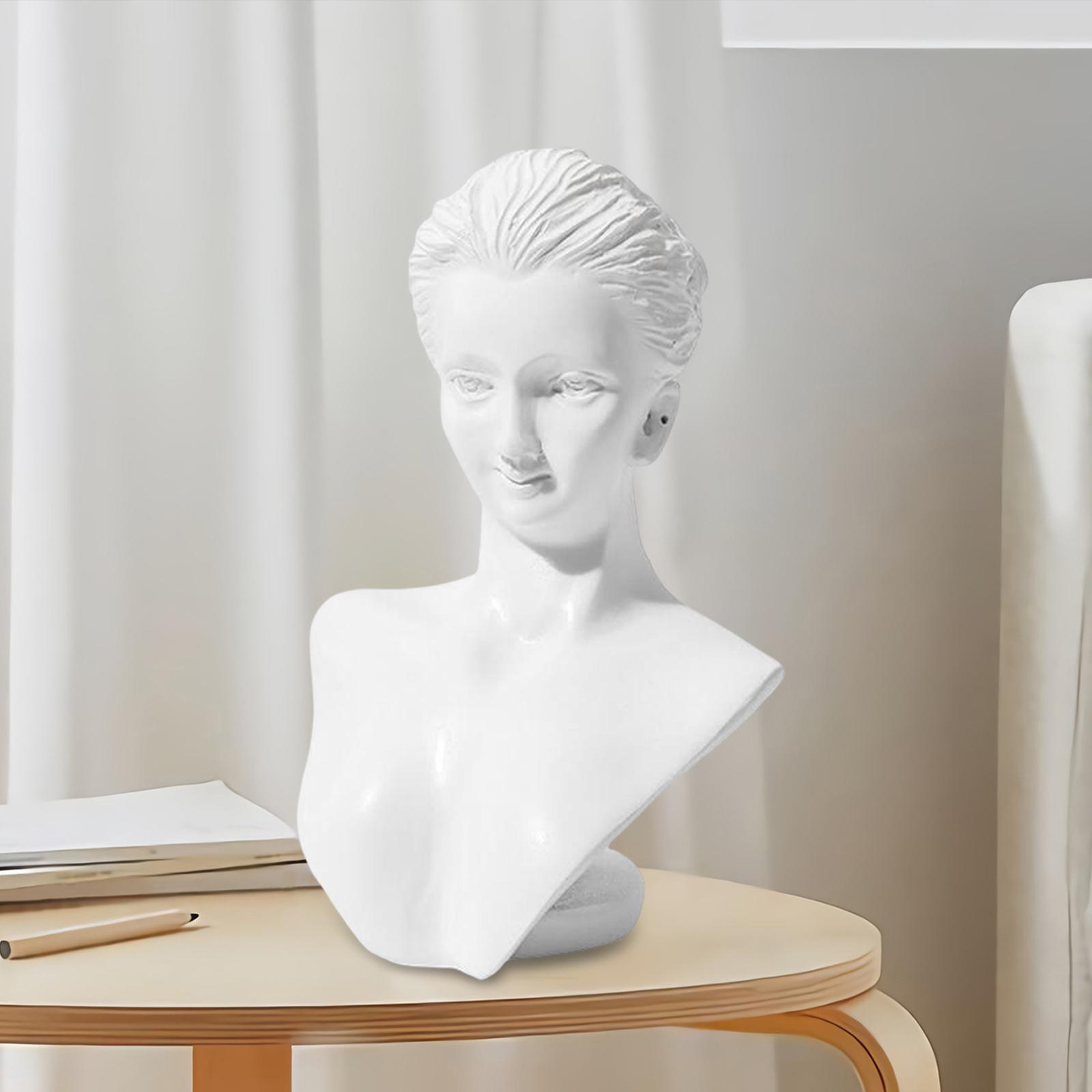 Jewelry Display Stand 3D Crafts Resin Sculpture for Earring Chain  White