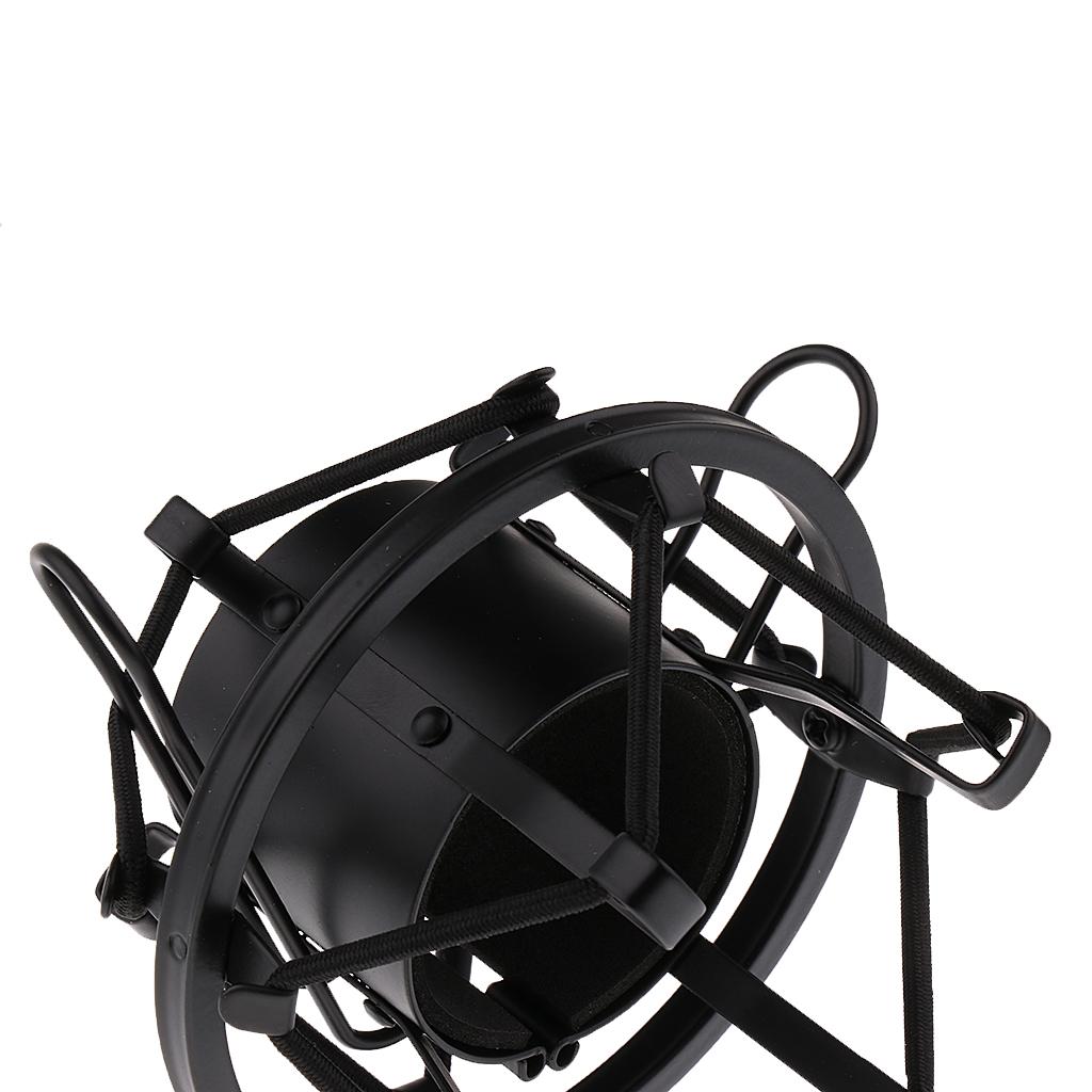 4xUniversal Plastic Microphone Shock Mount Black