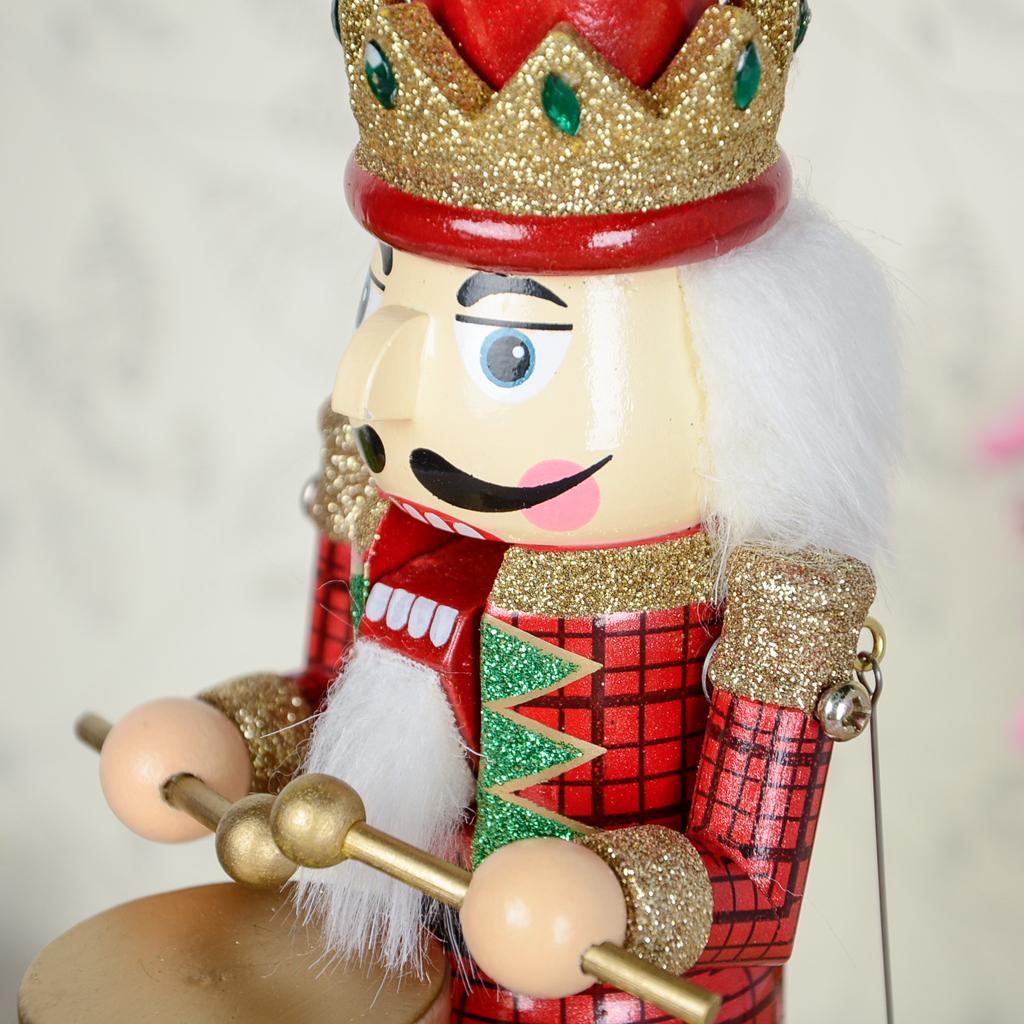 1/4/5/6pcs Wooden Handpainted Christmas Nutcracker Walnut Puppet Xmas ...