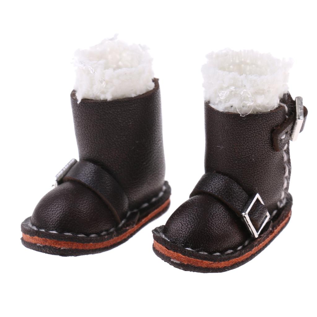 PU Leather Lace Buckle Shoes for Blythe Doll