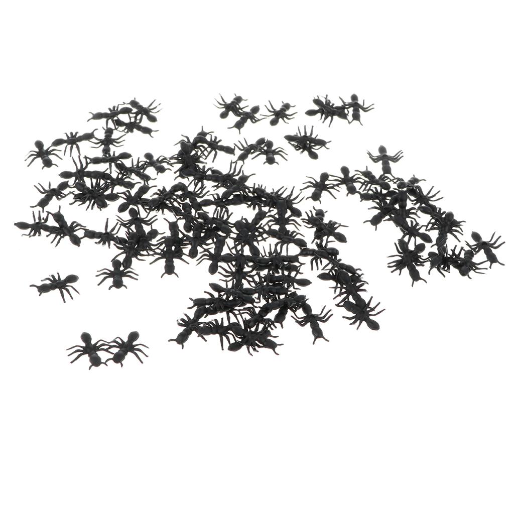 100 Stücke Miniatur Ameisen Figur Modell DIY Kinder Lernspielzeug Schwarz 