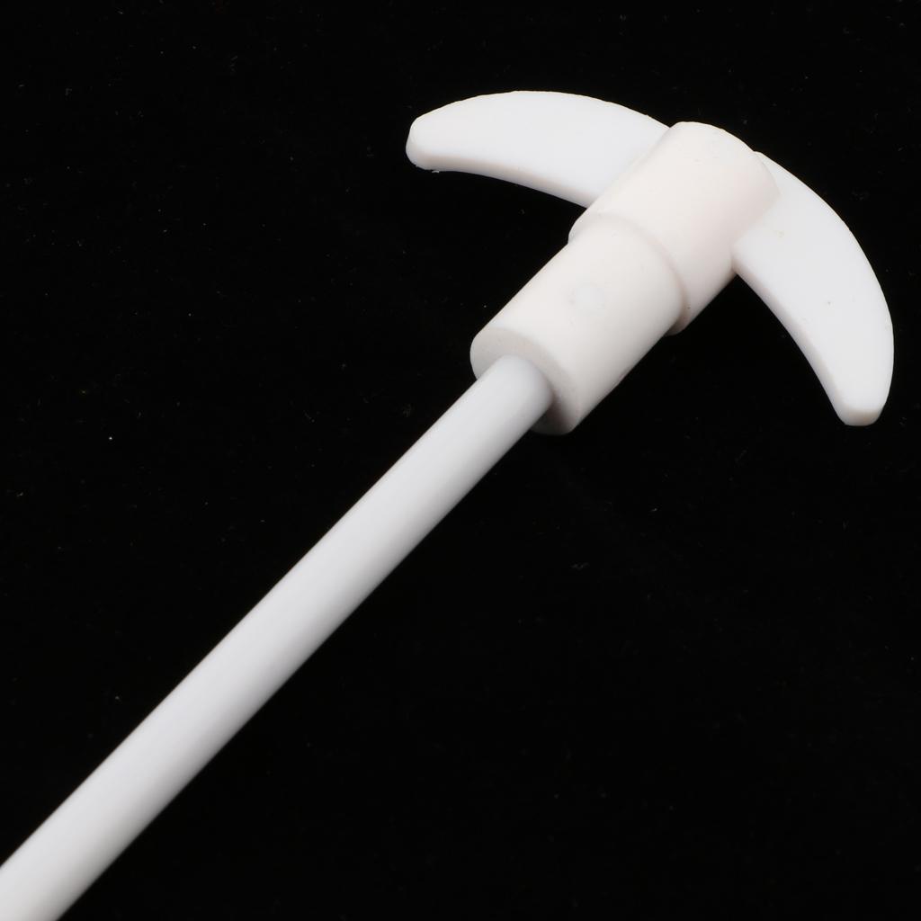 PTFE Mixer Stirrer Shaft Stirring Rod Bar Stir Paddle w/ Foldable Lab
