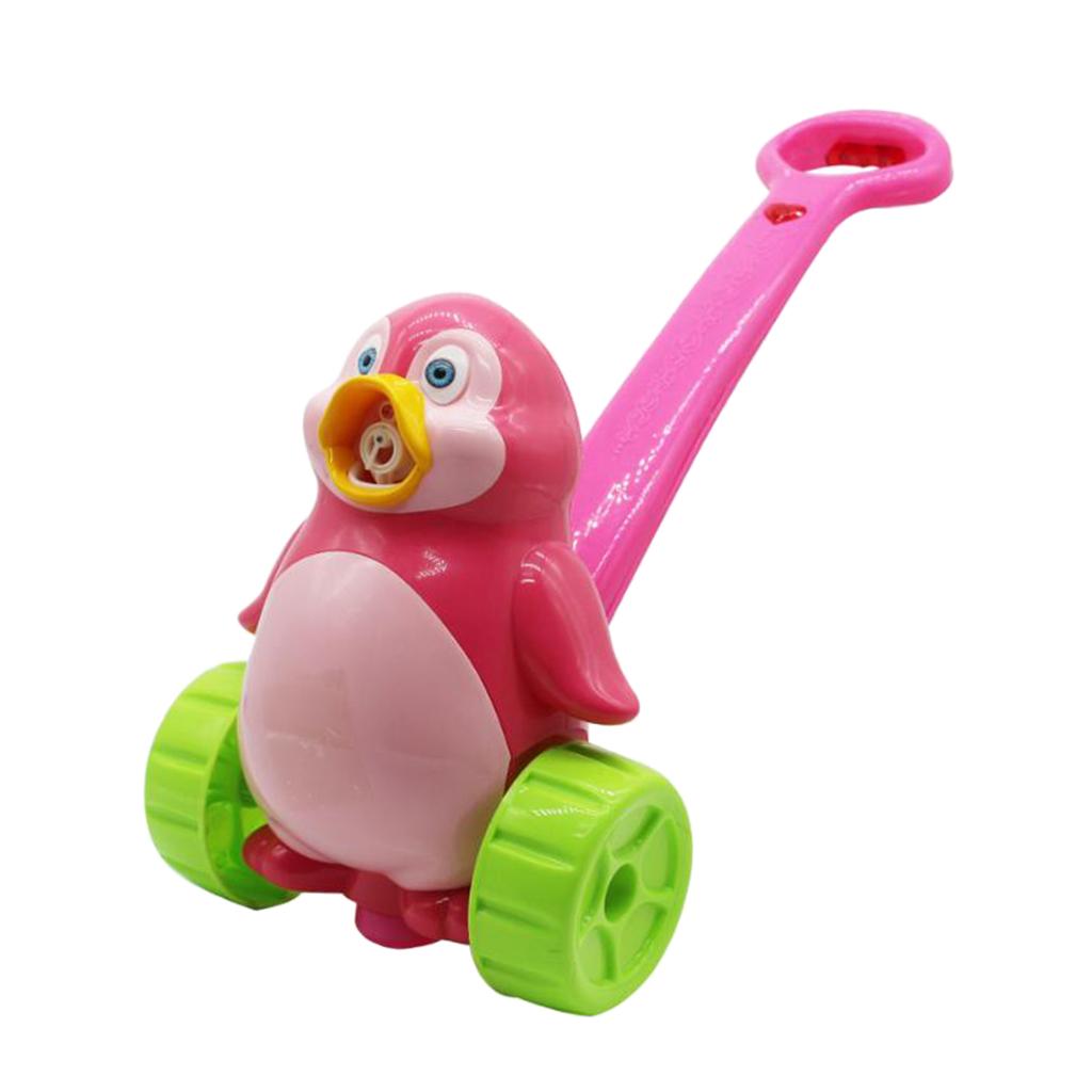 Electronic Walker Bubble Blower Machine Bubble Lawn Mower Toy for