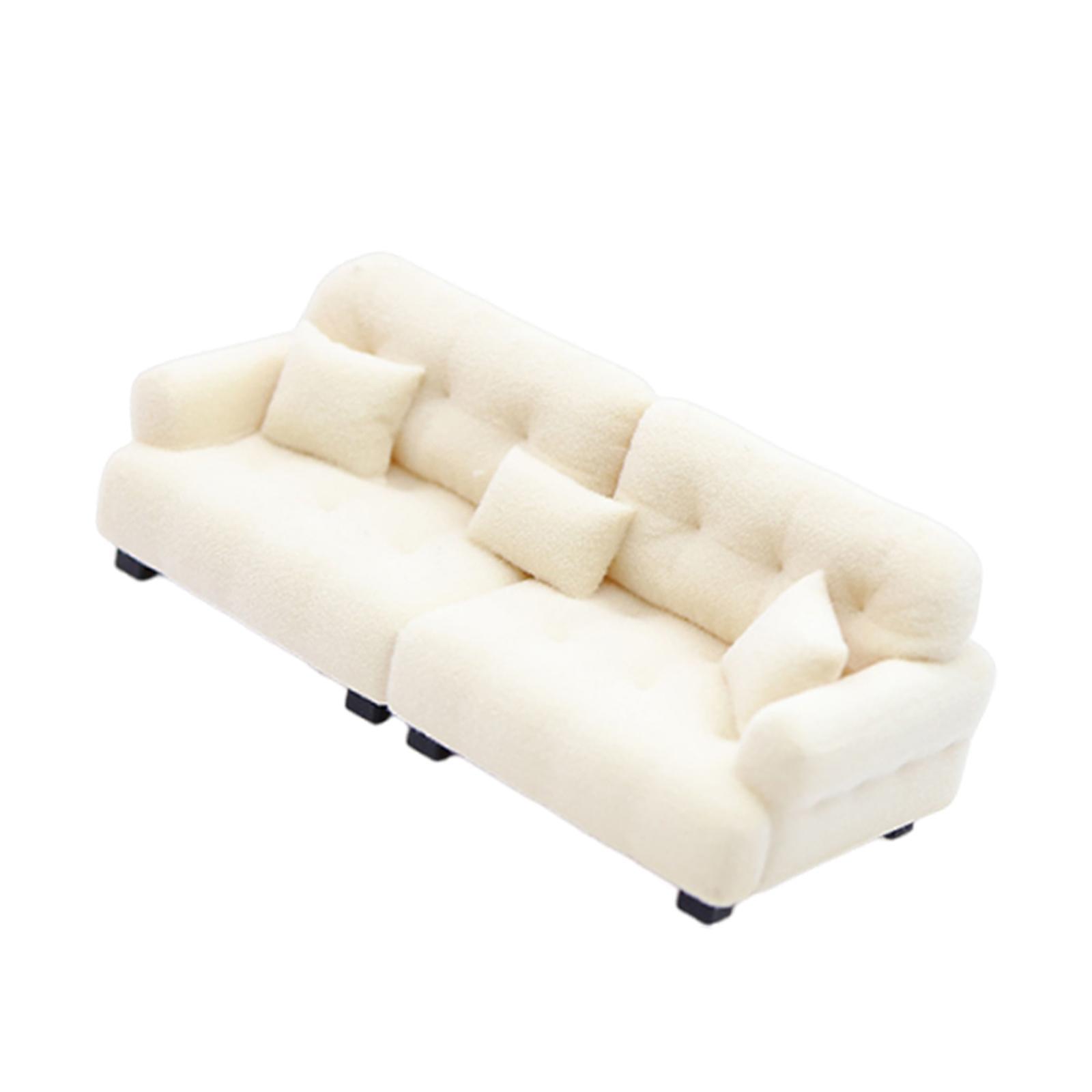 Miniature Dollhouse Sofa Room Scene Decoration