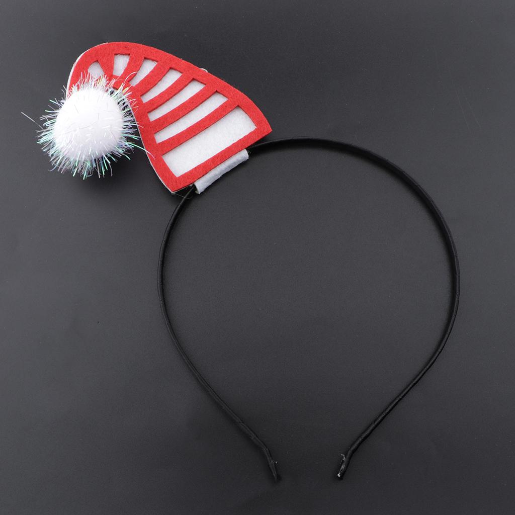Adult Kids Christmas Xmas Headband Hat Costume Hair Clip Christmas Hat 4