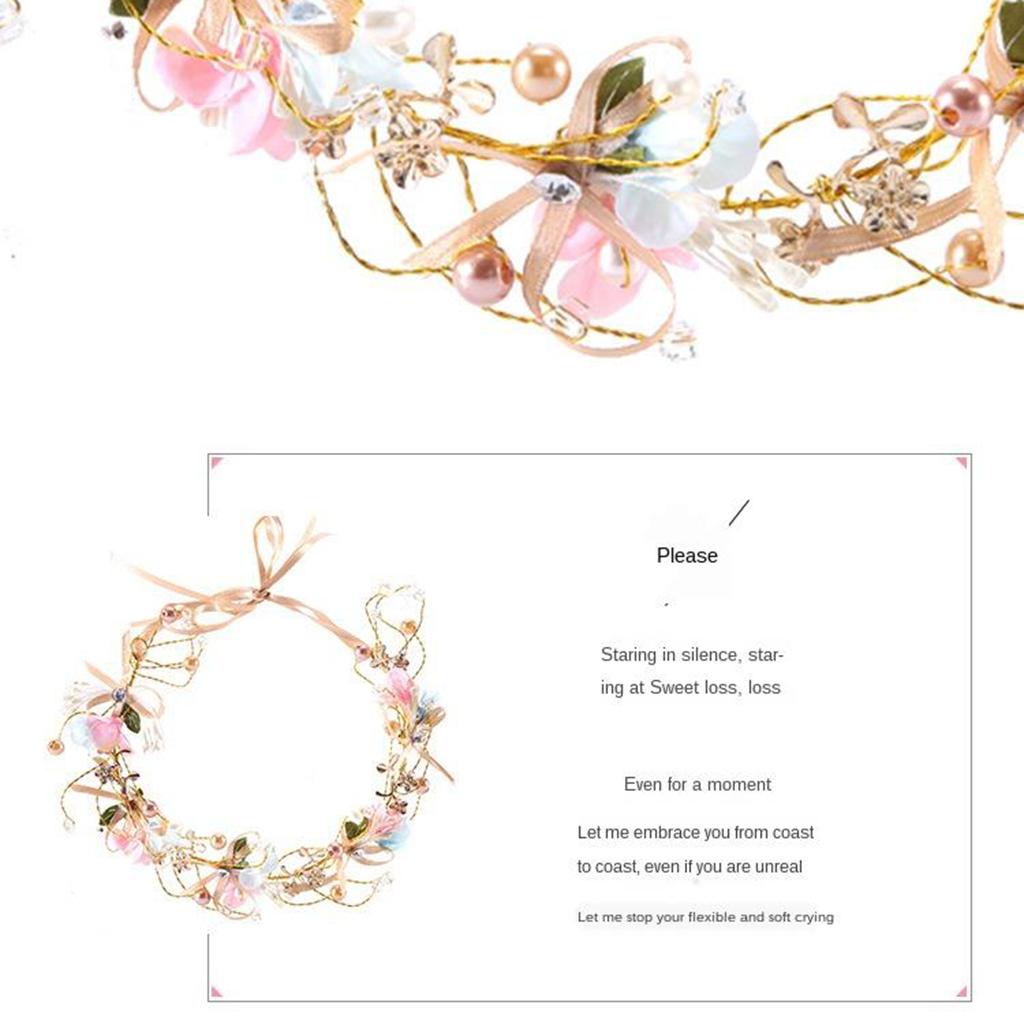 Bridal Party Headband Flower Garland Hair Wreath Vine Hawaii Beach Hairband