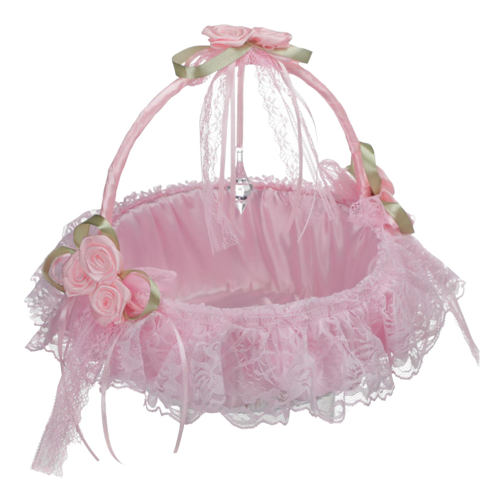 Wedding Flower Basket Bowknot