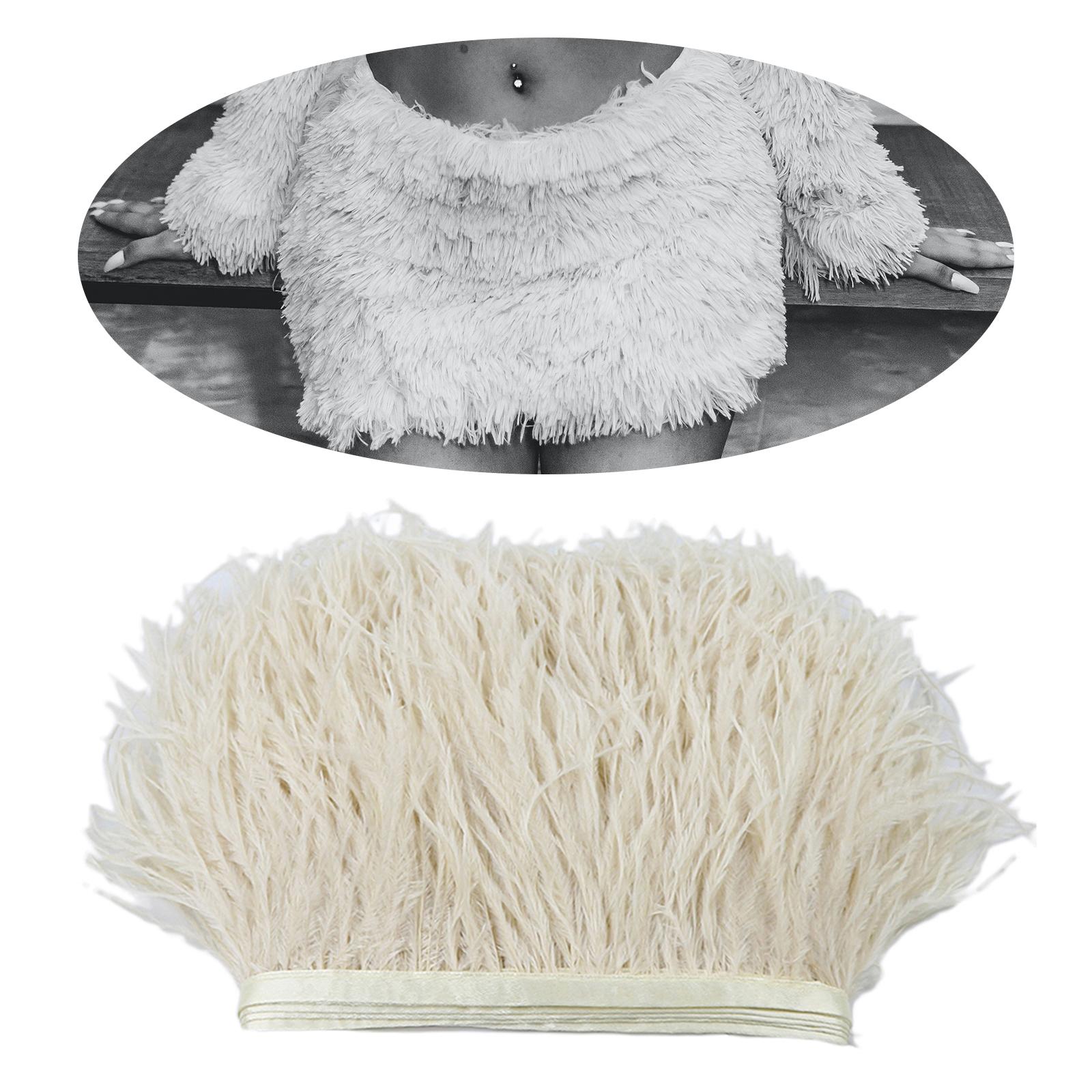 3 Yard Dyed Feather Fringe Trim Ribbon Embellishment