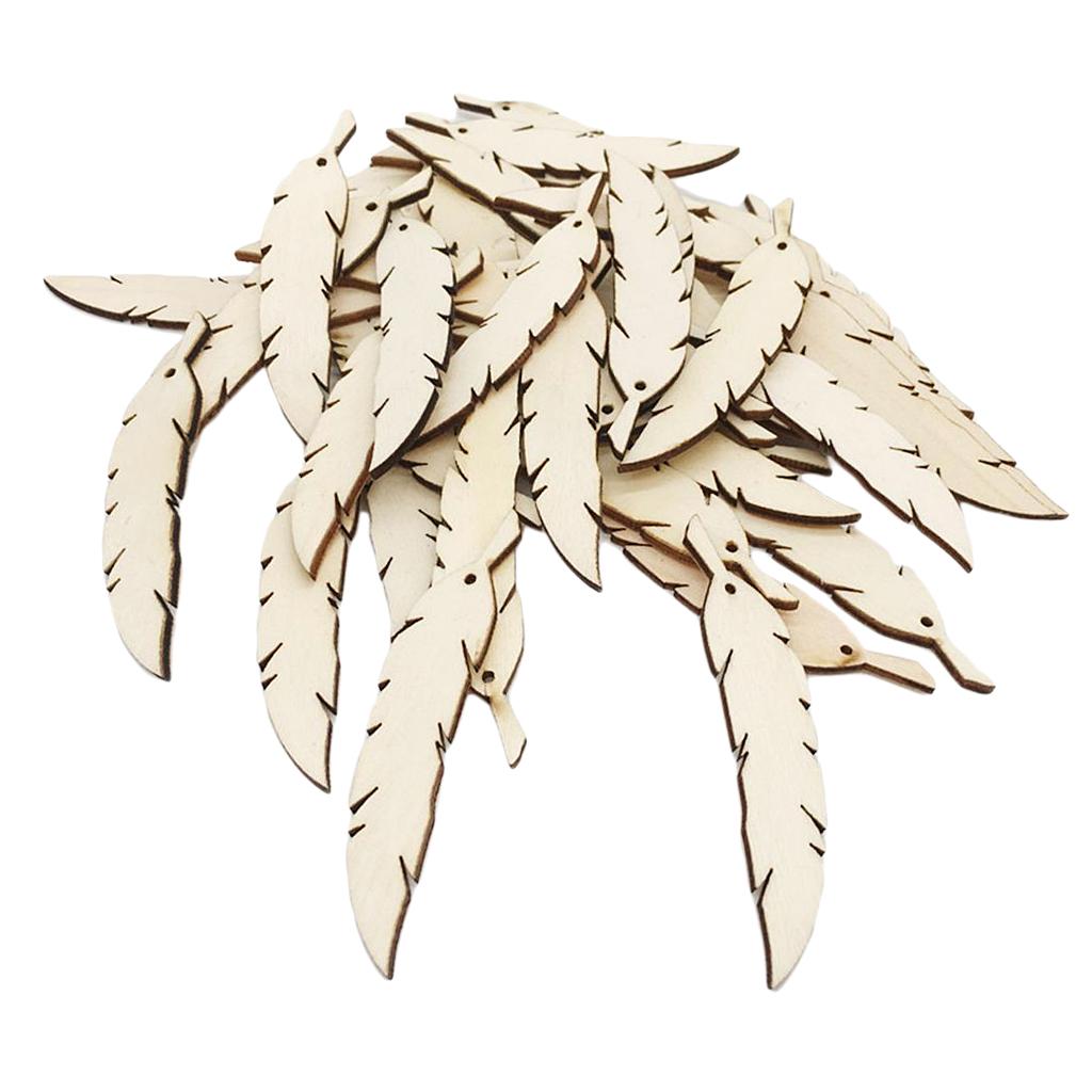 Wood Feathers for Craft