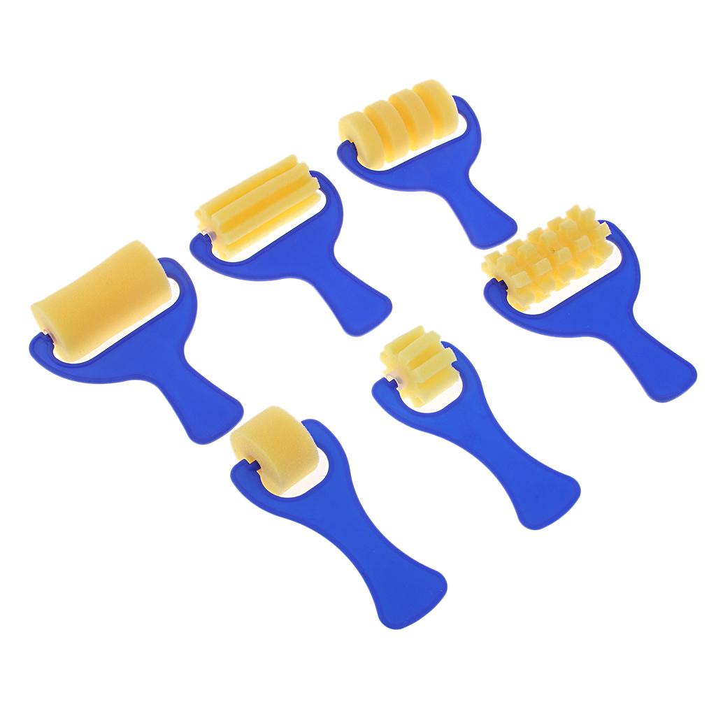 Set of 6 Pieces Sponge Paint Roller Brush