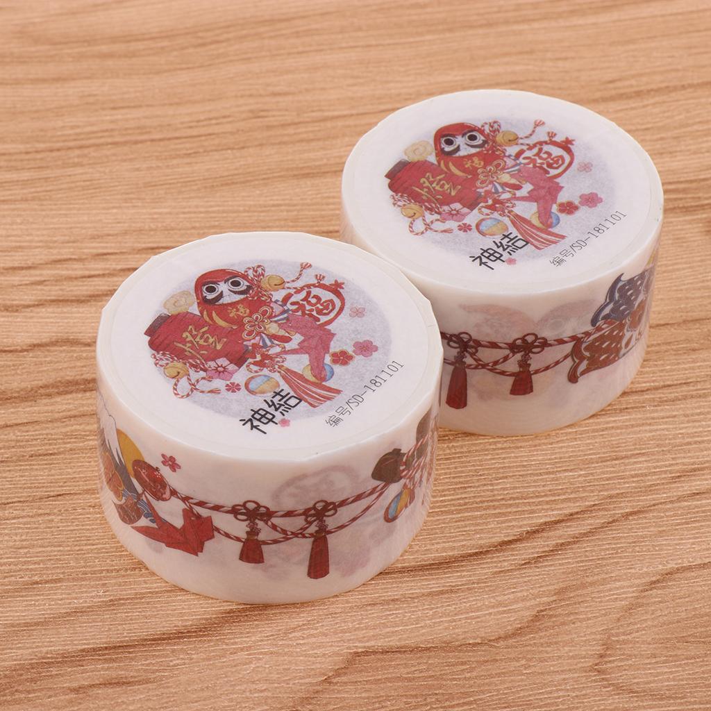 Set of 2 Rolls Washi Paper Tape adhesive paper stickers F