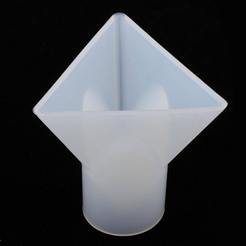 Crystal Jewelry Molds Pyramid Silicone Resin Ornaments DIY Mould Tools 40mm
