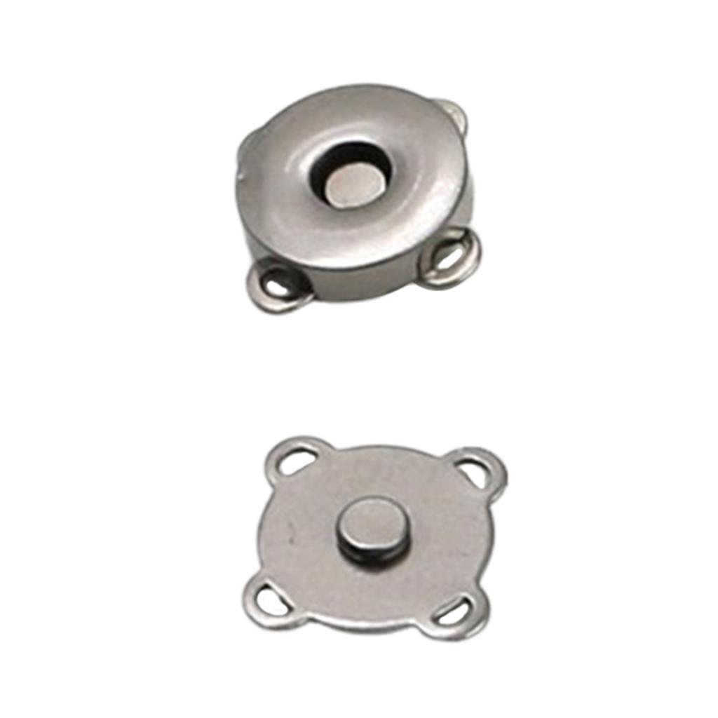30 Pairs Magnetic Clasps Snaps Buttons DIY Purses Handbag Craft 14mm