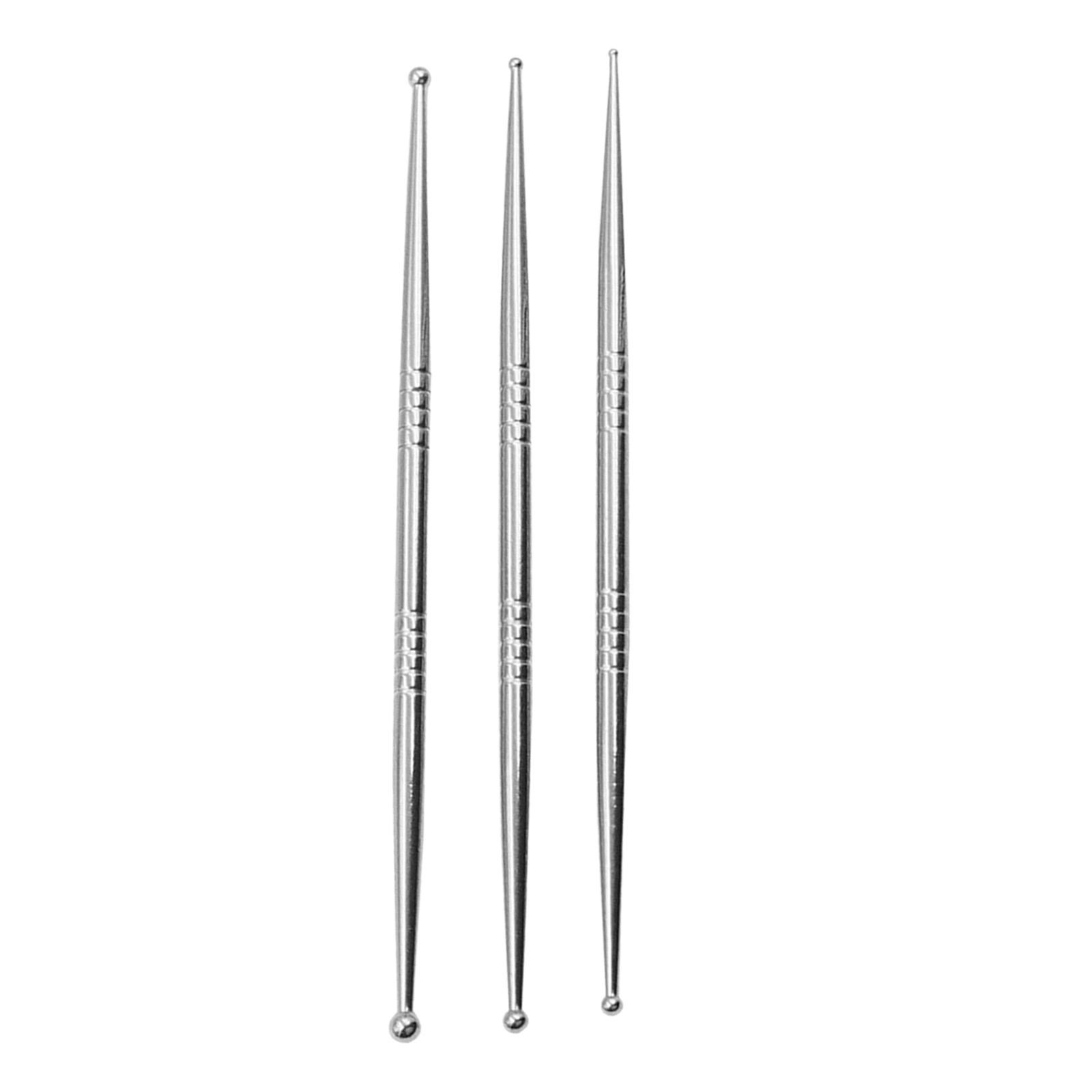 3 Pieces Ball Stylus Dotting Tools Double Head Cake Decoration Tool Sticks