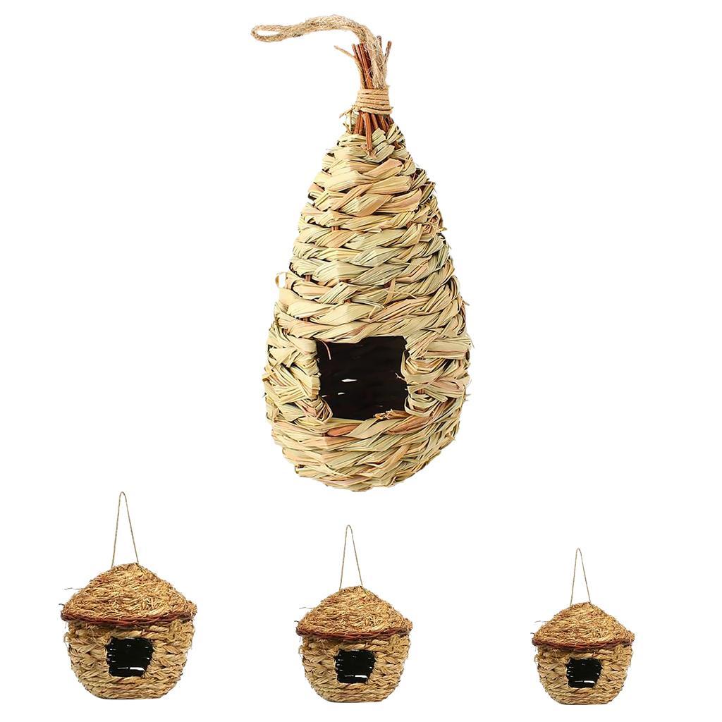Natürlich Gras Nest Vogelhaus Birdhouse Garten Hof Deko eBay