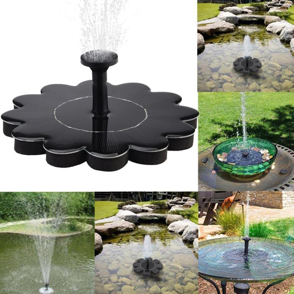 Springbrunnen Solar Wasserpumpe schwimmender Fontäne Pumpe für