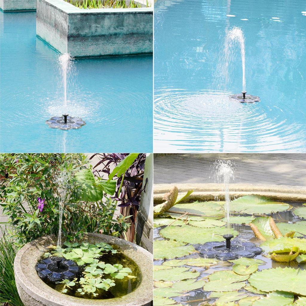 Springbrunnen Solar Wasserpumpe schwimmender Fontäne Pumpe für