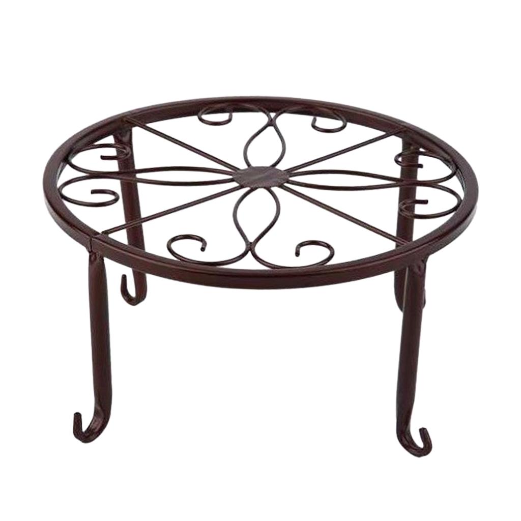 Metal Plants Stand Flowerpot Holder Iron Art Pot Vase Holder Shelf Bronze