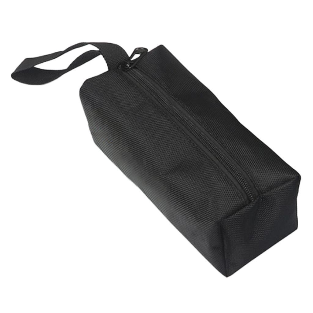 Zipper Tools Bag Multifunctional Oxford Cloth Pouch Organizer Black L 1680D