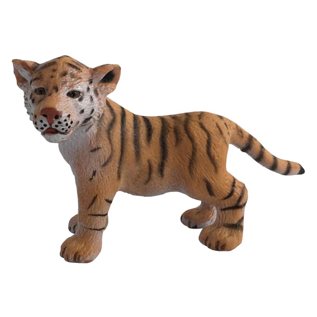 Animals Figures Toys Realistic Animals Figurines Ornaments C-Tiger Standing