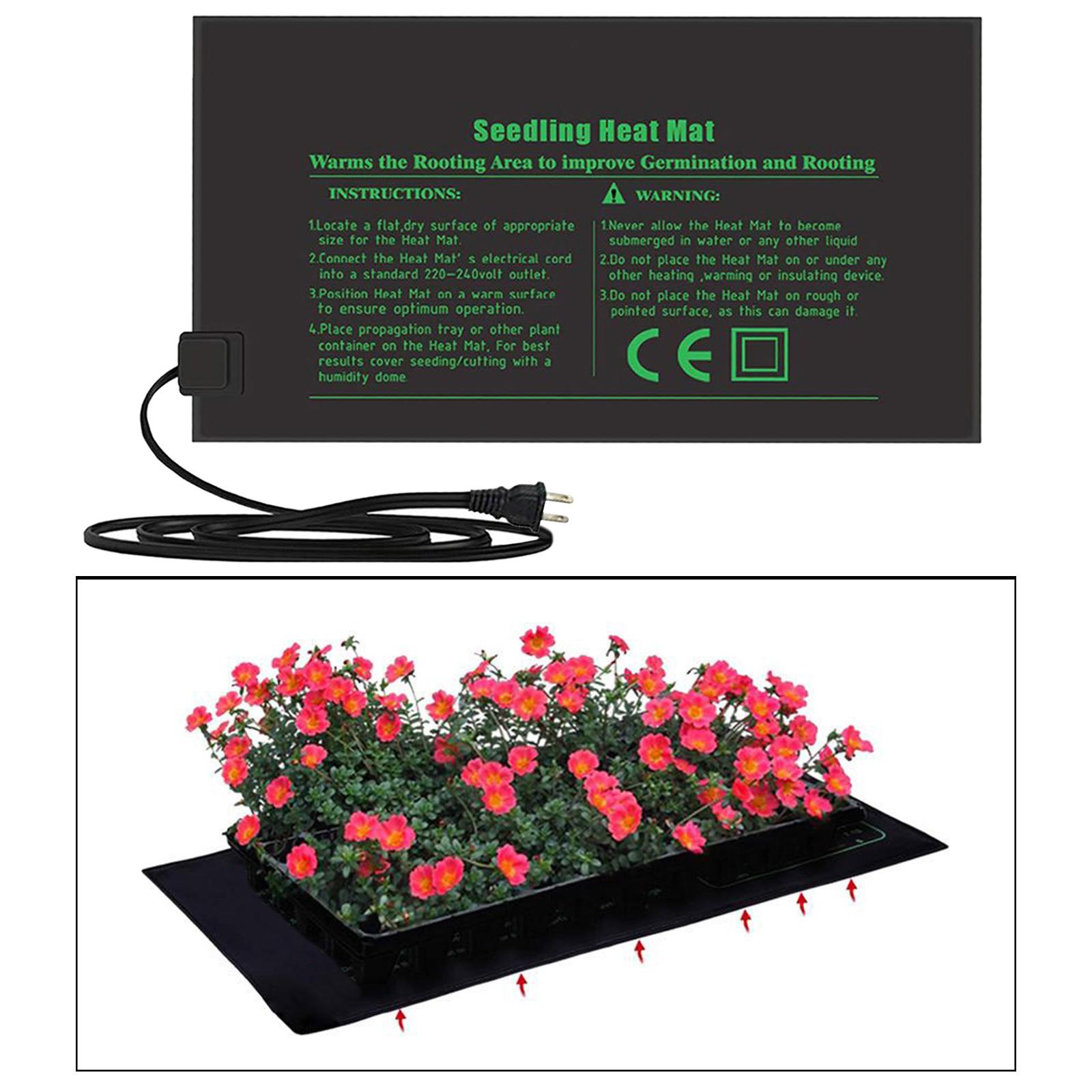 Plant Heating Pad Seed Germination Calefaction Seedling Mat Electricity Hot 24x52cm