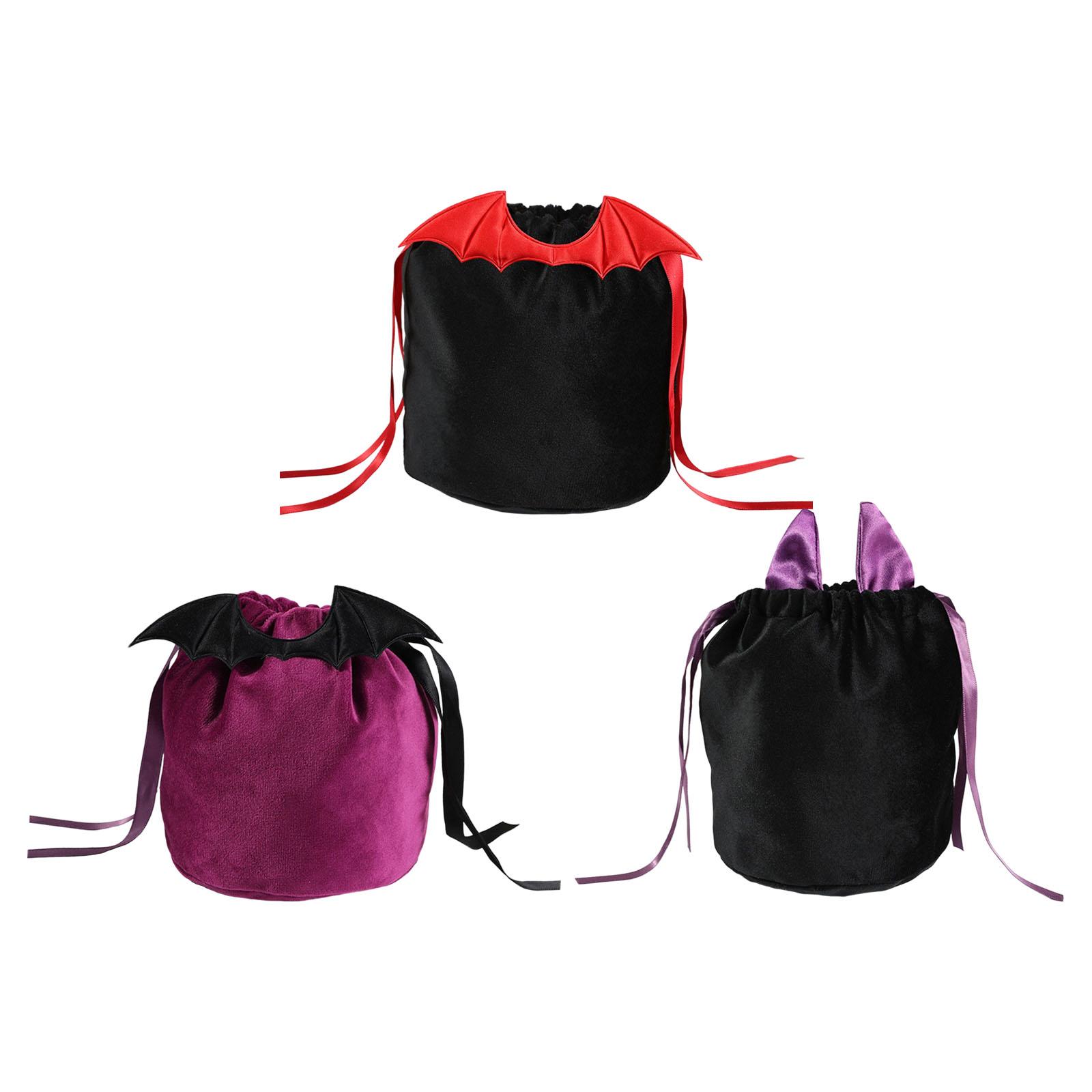 4xDrawstring Gift Bags with Drawstrings Gift Bags Halloween Party Favors red