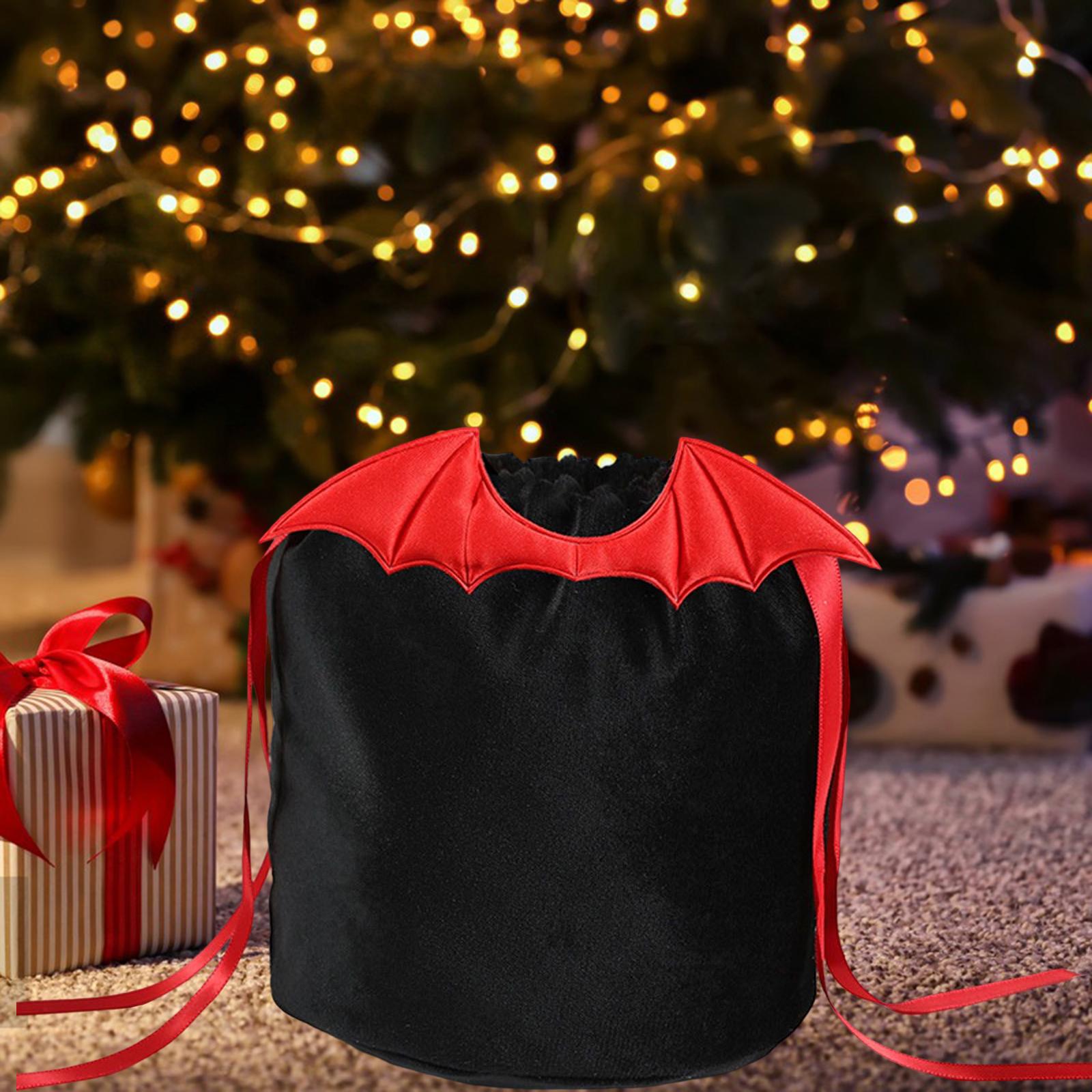 Drawstring Gift Bags with Drawstrings Gift Bags Halloween Party Favors red