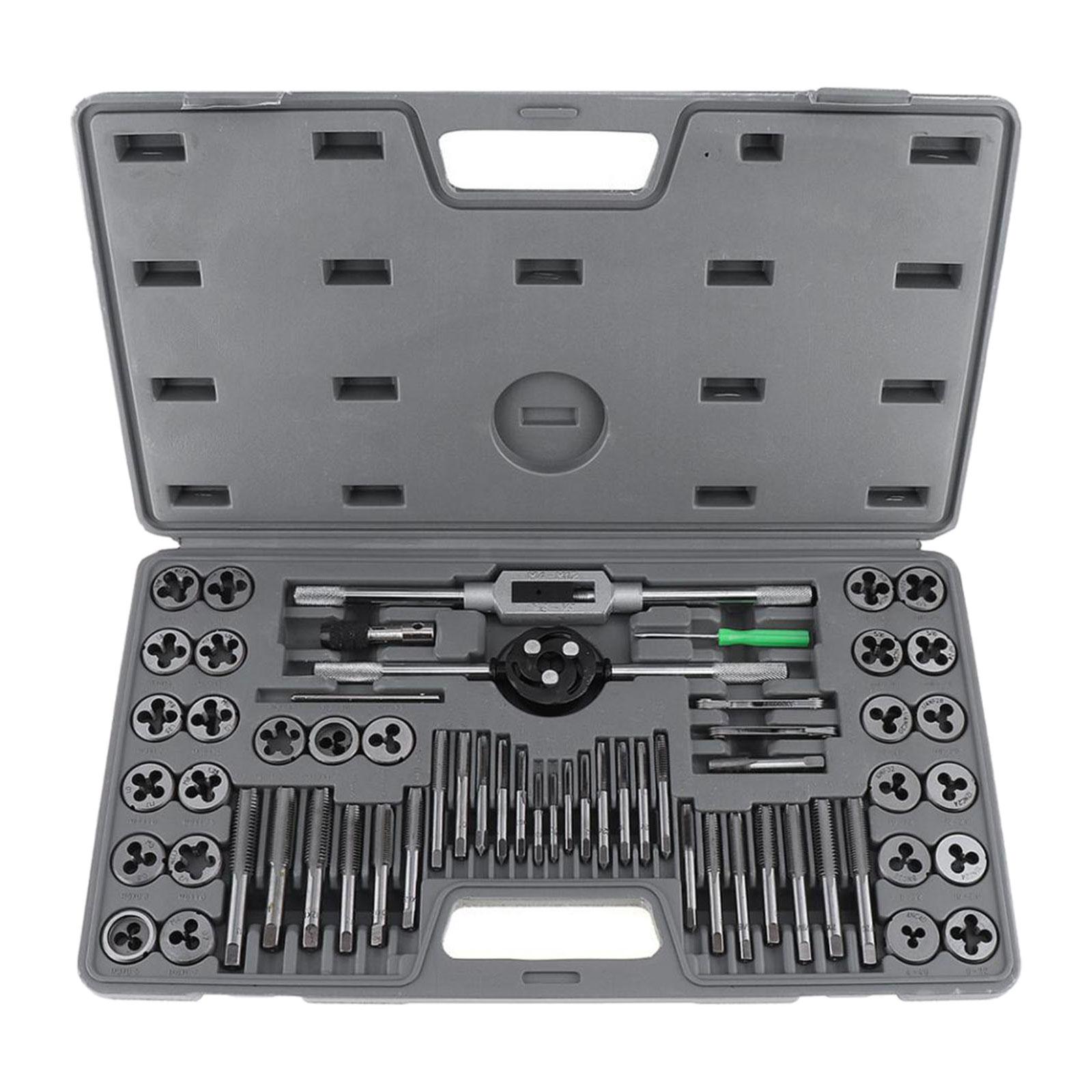 60x Alloy Tap and Die Set for Cutting External Internal Threads