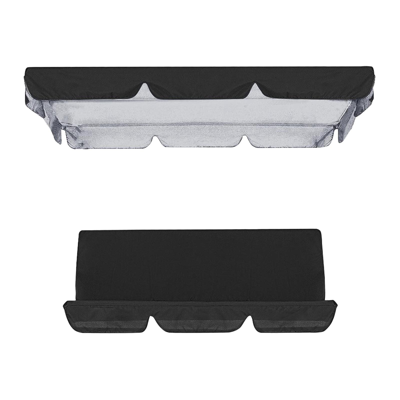 Patio Swing Canopy Black