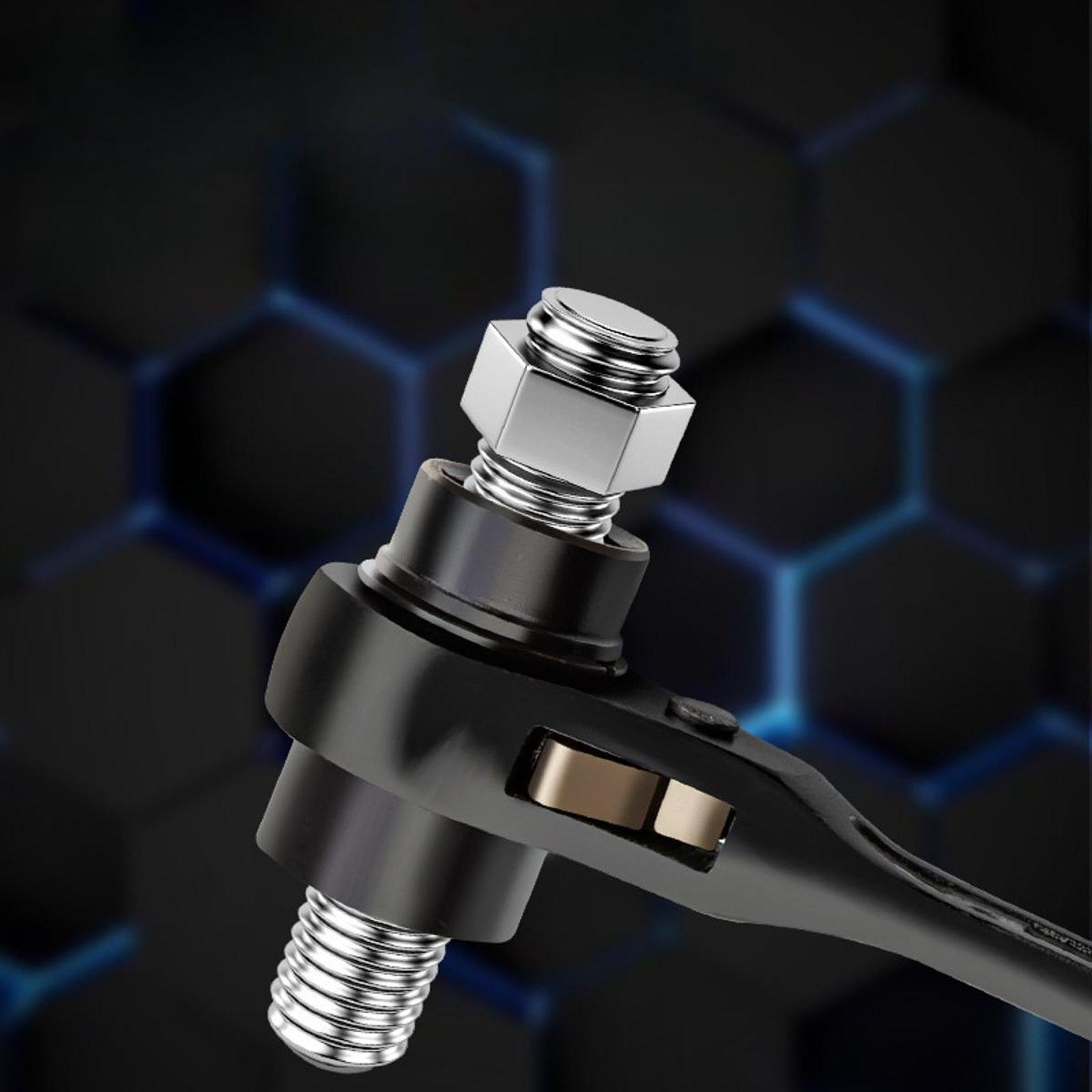 Ratchet Box Wrench Multifunctional Spanner Mechanics Two Head Ratchet Wrench Style B